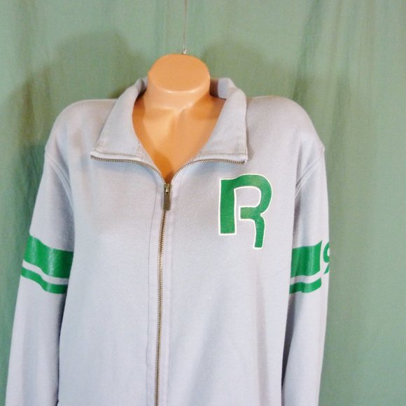 Reebok Classic R Varsity Jacket XL Gray 1895 Zip - Picture 6 of 11